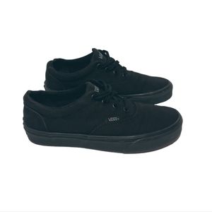 Vans Of The Wall Black Canvas Women Sneaker Shoes Size 6.5 US